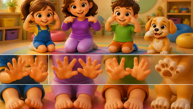 Scene 9 - 🎵 Touch, Tap & Wiggle! | Body Parts Song for Kids