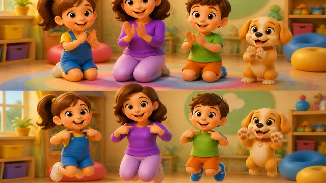 Scene 10 - 🎵 Touch, Tap & Wiggle! | Body Parts Song for Kids