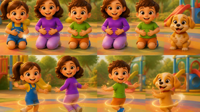 Scene 12 - 🎵 Touch, Tap & Wiggle! | Body Parts Song for Kids