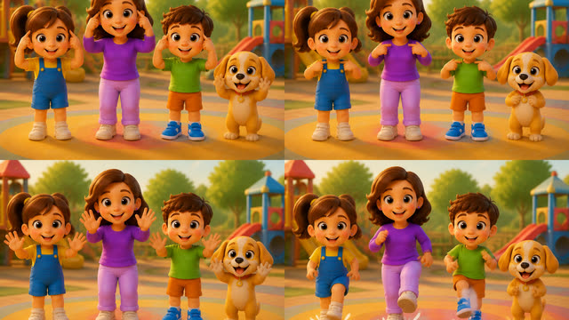Scene 13 - 🎵 Touch, Tap & Wiggle! | Body Parts Song for Kids