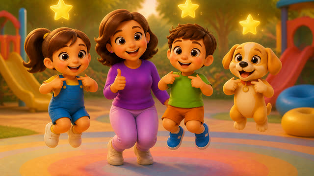 Scene 15 - 🎵 Touch, Tap & Wiggle! | Body Parts Song for Kids