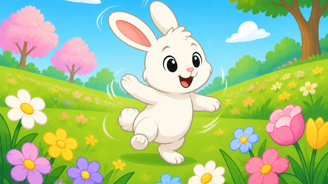 Scene 5 - 🎵 “Hop, Hop, Bunny!” 🐰