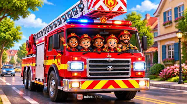 Scene 8 - 🚒 Pin-Pon, les petits pompiers ! 🎶 | Chanson des Pompiers pour Enfants | Comptine 3-5 Ans