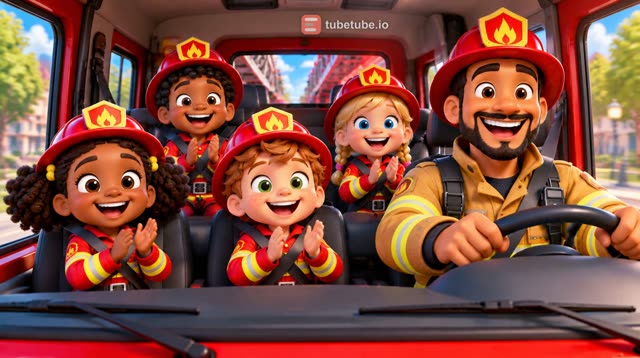 Scene 15 - 🚒 Pin-Pon, les petits pompiers ! 🎶 | Chanson des Pompiers pour Enfants | Comptine 3-5 Ans
