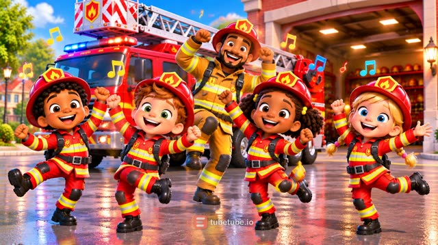 Scene 16 - 🚒 Pin-Pon, les petits pompiers ! 🎶 | Chanson des Pompiers pour Enfants | Comptine 3-5 Ans