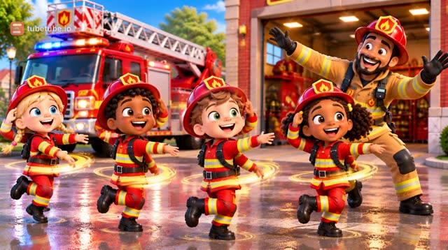 Scene 22 - 🚒 Pin-Pon, les petits pompiers ! 🎶 | Chanson des Pompiers pour Enfants | Comptine 3-5 Ans