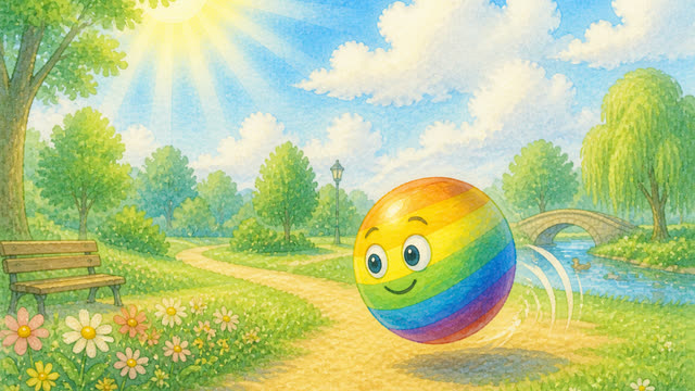 Scene 7 - The Bouncing Rainbow Ball