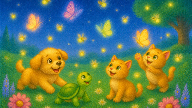 Scene 28 - The Bouncing Rainbow Ball