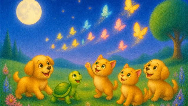 Scene 31 - The Bouncing Rainbow Ball
