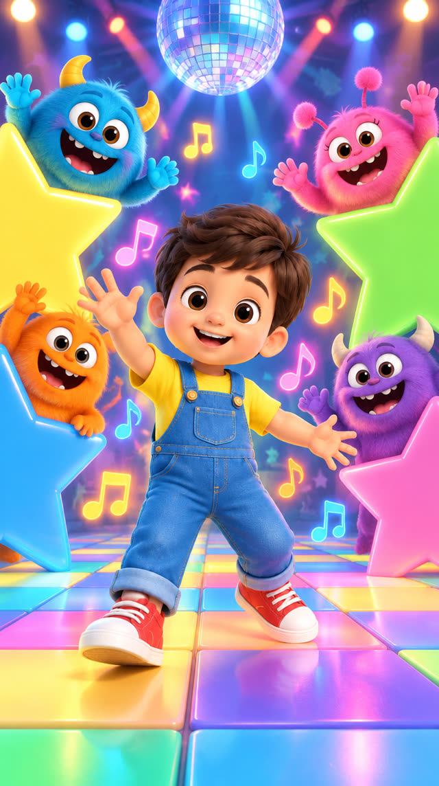 Scene 1 - Wiggle Wiggle Monster Dance! | Fun Songs for Kids