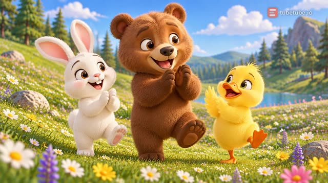 Scene 4 - Happy Little Friends