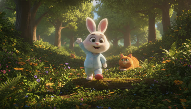 Scene 7 - Little Bunny's Happy Day