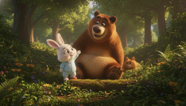 Scene 8 - Little Bunny's Happy Day