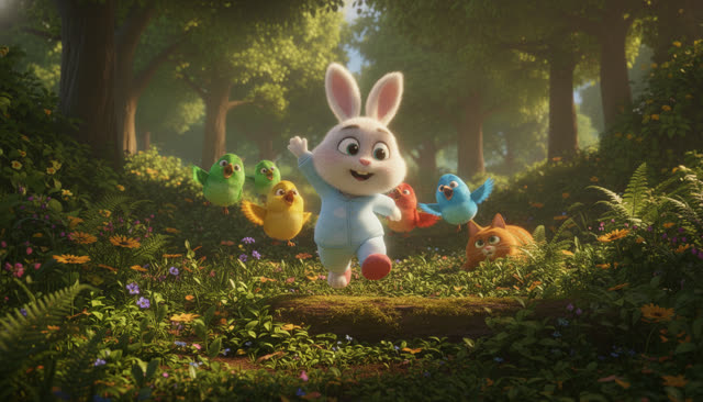 Scene 10 - Little Bunny's Happy Day