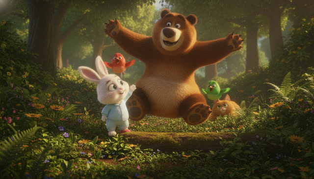 Scene 11 - Little Bunny's Happy Day