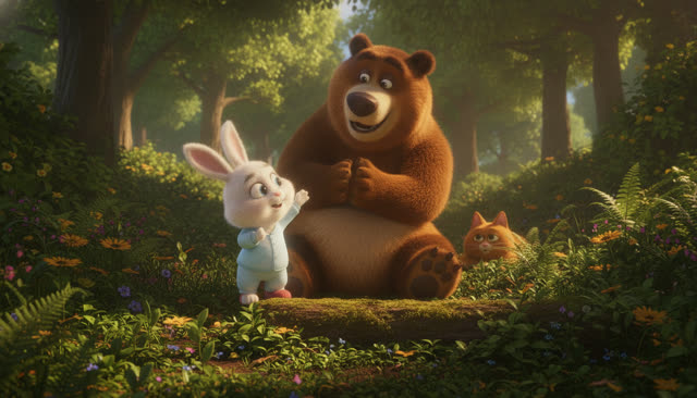 Scene 12 - Little Bunny's Happy Day