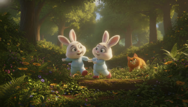 Scene 13 - Little Bunny's Happy Day