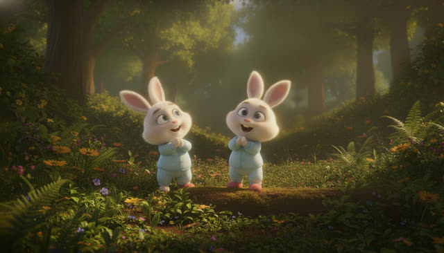 Scene 17 - Little Bunny's Happy Day