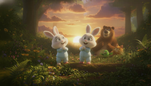 Scene 18 - Little Bunny's Happy Day