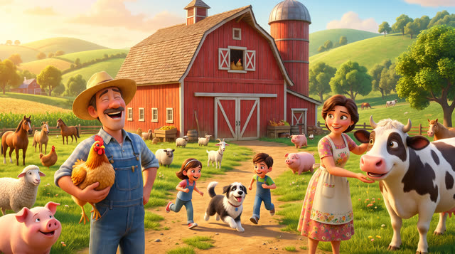Scene 1 - Le Vieux MacDonald a une Ferme
