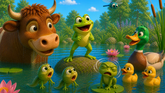 Scene 25 - La Grenouille qui Veut se Faire plus Grosse que le Bœuf