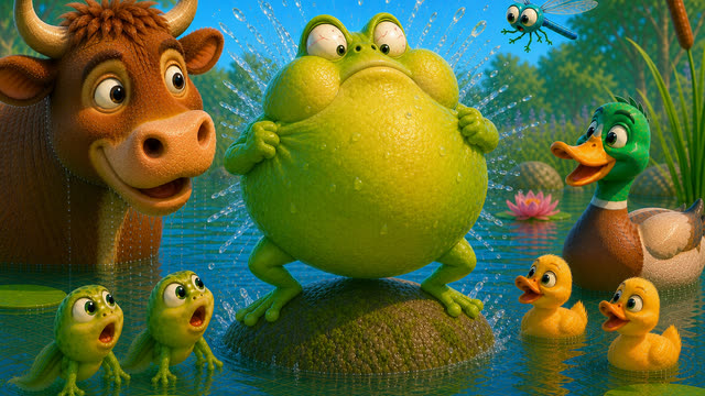 Scene 33 - La Grenouille qui Veut se Faire plus Grosse que le Bœuf