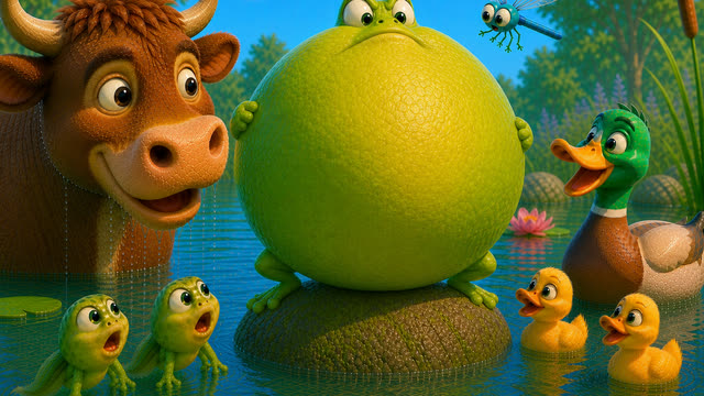 Scene 34 - La Grenouille qui Veut se Faire plus Grosse que le Bœuf