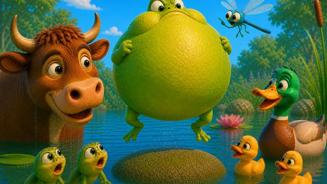 Scene 36 - La Grenouille qui Veut se Faire plus Grosse que le Bœuf