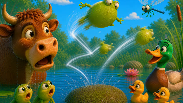 Scene 38 - La Grenouille qui Veut se Faire plus Grosse que le Bœuf