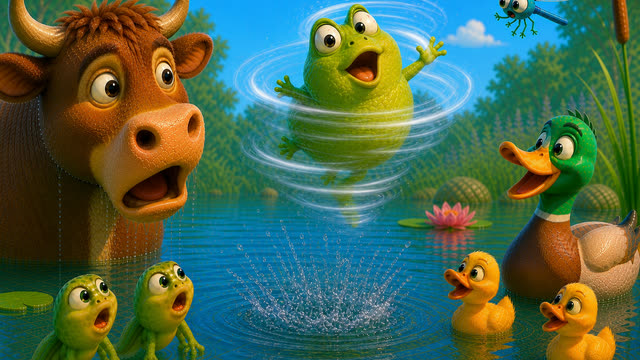 Scene 39 - La Grenouille qui Veut se Faire plus Grosse que le Bœuf