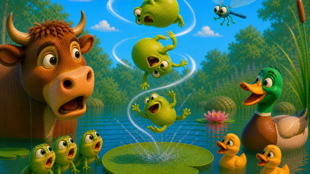 Scene 40 - La Grenouille qui Veut se Faire plus Grosse que le Bœuf