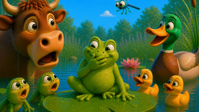 Scene 43 - La Grenouille qui Veut se Faire plus Grosse que le Bœuf