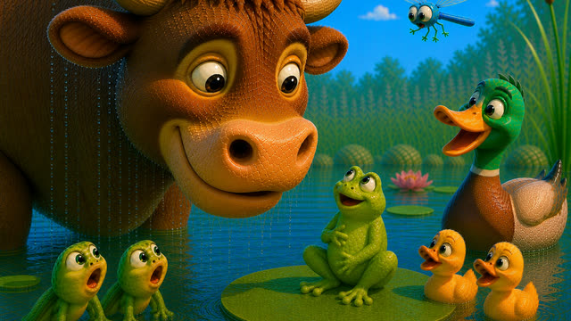 Scene 50 - La Grenouille qui Veut se Faire plus Grosse que le Bœuf
