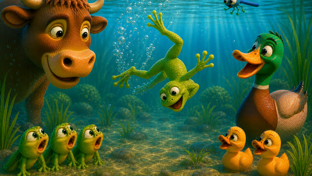 Scene 54 - La Grenouille qui Veut se Faire plus Grosse que le Bœuf
