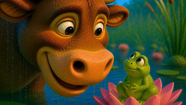 Scene 58 - La Grenouille qui Veut se Faire plus Grosse que le Bœuf