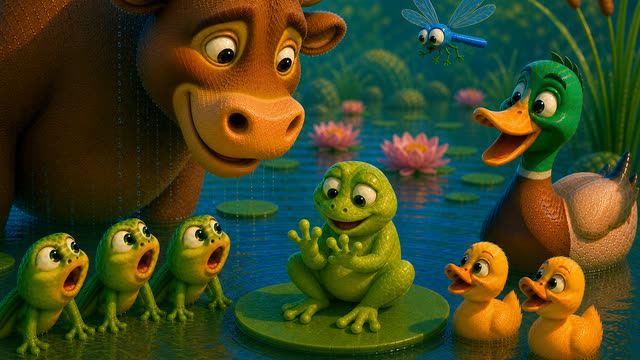 Scene 59 - La Grenouille qui Veut se Faire plus Grosse que le Bœuf