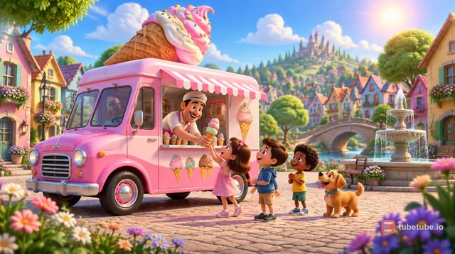 Scene 1 - Rainbow Ice Cream Adventure