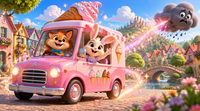 Scene 3 - Rainbow Ice Cream Adventure