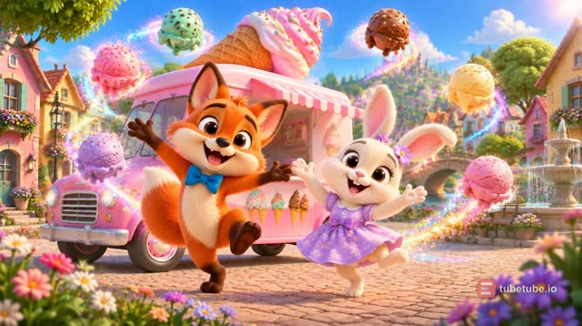 Scene 4 - Rainbow Ice Cream Adventure