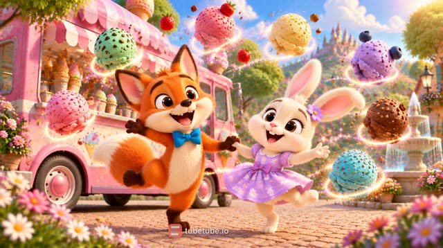 Scene 10 - Rainbow Ice Cream Adventure