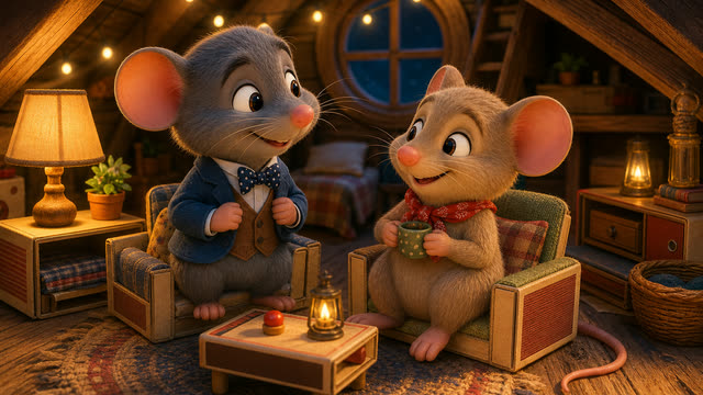 Scene 2 - Le Rat des Villes et le Rat des Champs