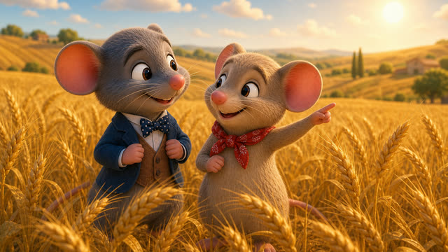 Scene 5 - Le Rat des Villes et le Rat des Champs