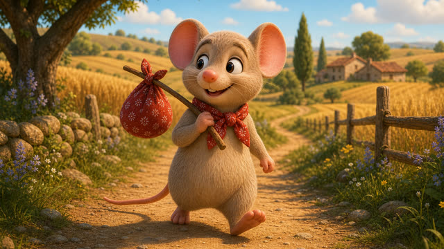 Scene 9 - Le Rat des Villes et le Rat des Champs