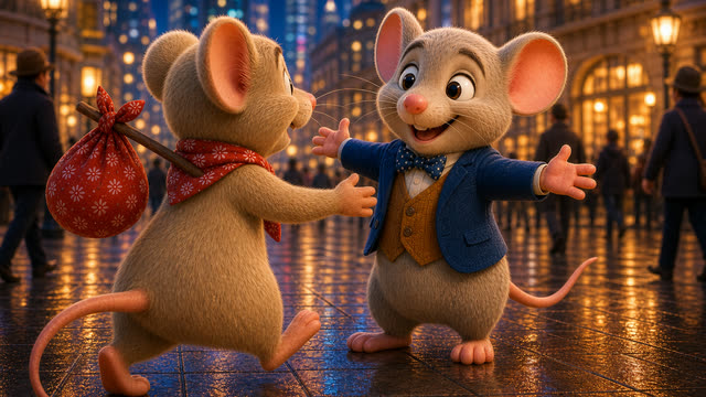 Scene 13 - Le Rat des Villes et le Rat des Champs