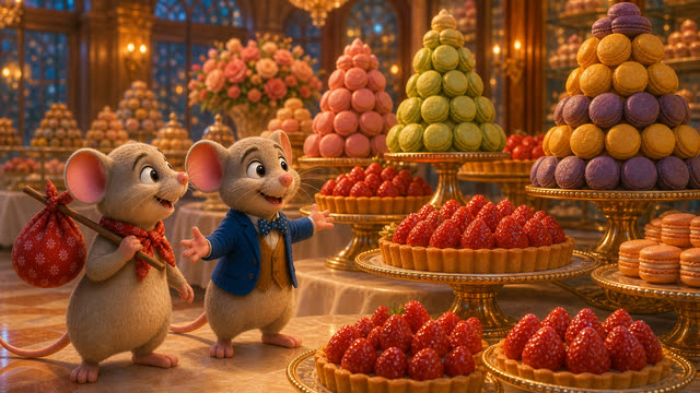 Scene 18 - Le Rat des Villes et le Rat des Champs