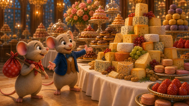 Scene 19 - Le Rat des Villes et le Rat des Champs