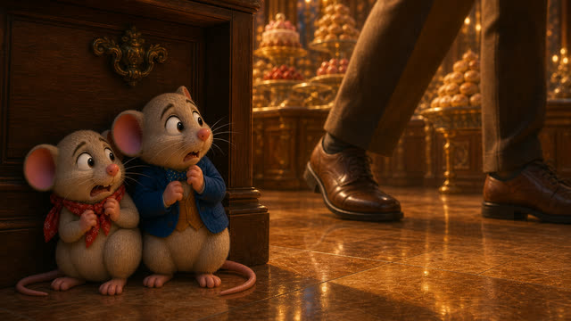 Scene 24 - Le Rat des Villes et le Rat des Champs