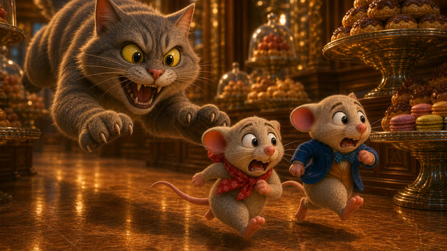 Scene 29 - Le Rat des Villes et le Rat des Champs