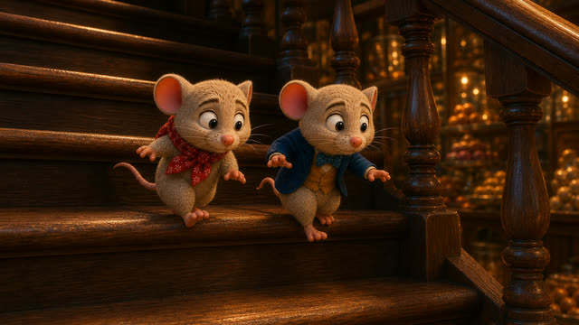 Scene 33 - Le Rat des Villes et le Rat des Champs
