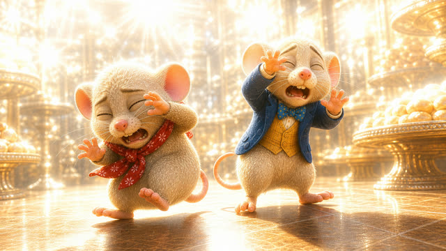 Scene 35 - Le Rat des Villes et le Rat des Champs